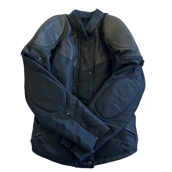 Laurence Roy Motorcycle Jacket Leather & Cordura Women’s Size XL - Picture 1 of 14
